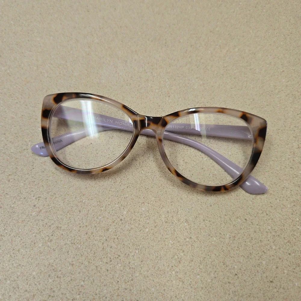 Marilyn Monroe Reading Glasses Cat Eye Tortoiseshell Lavender +2.50 Women Purpl